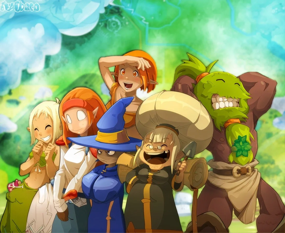 Personnages du monde de Dofus réunis pour l’aventure